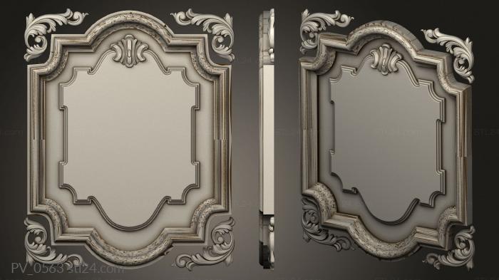 Cover plate with corner decoration