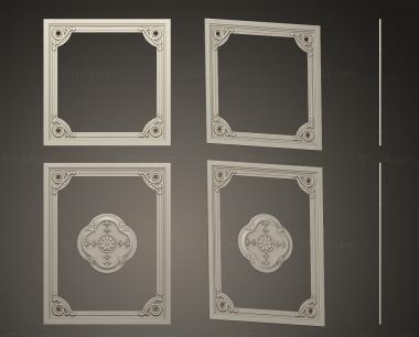 Vertical panel (Panel with central outlet, PV_0568) 3D models for cnc