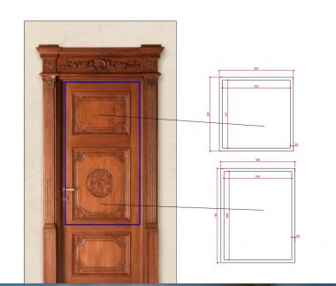 Vertical panel (Panel with central outlet, PV_0568) 3D models for cnc