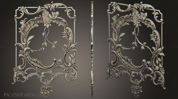 Carved door trim