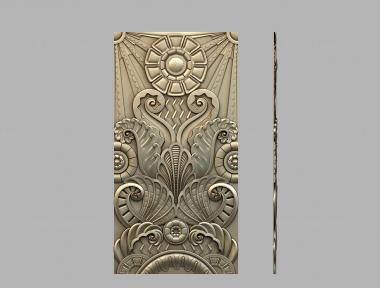 Vertical panel (Ornament, PV_0570) 3D models for cnc