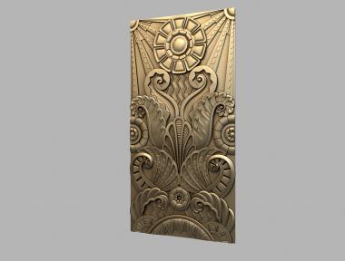 Vertical panel (Ornament, PV_0570) 3D models for cnc