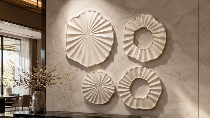 Art panel (Lotus leaf, PD_0354) 3D models for cnc