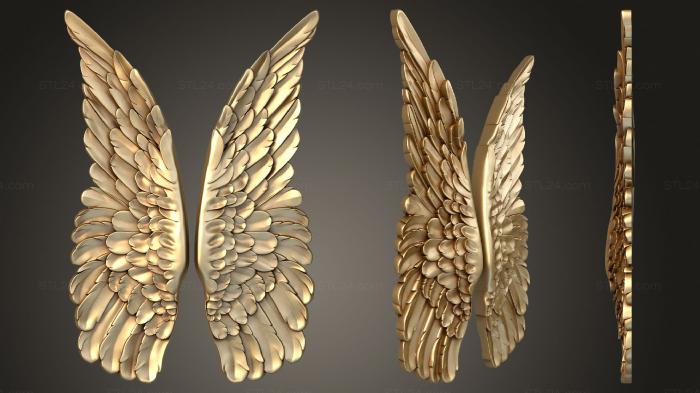 Art panel (Wings, PD_0514) 3D models for cnc