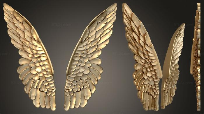 Art panel (The wings are large, PD_0515) 3D models for cnc