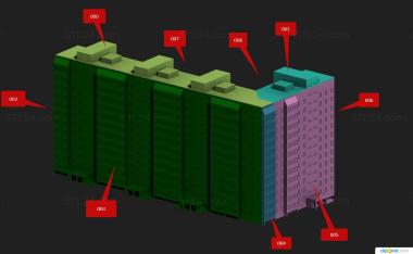 Art panel (Multi-storey building, PD_0537) 3D models for cnc