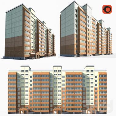 Art panel (Multi-storey building, PD_0537) 3D models for cnc