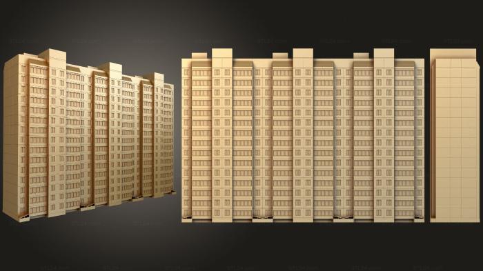 Art panel (Building, PD_0538) 3D models for cnc