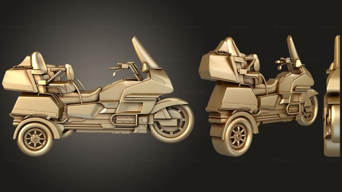 Art panel (Motorcycle tricycle, PD_0551) 3D models for cnc