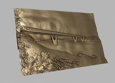 Art panel (Crossroad panel with roads, PD_0559) 3D models for cnc