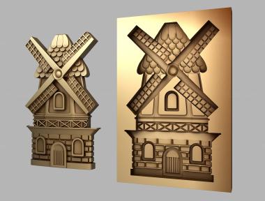 Art panel (Gingerbread shape concave mill, PD_0564) 3D models for cnc