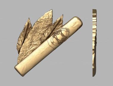 Art panel (Cigar, PD_0568) 3D models for cnc