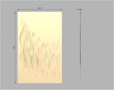 Art panel (Panel with recesses, PD_0582) 3D models for cnc