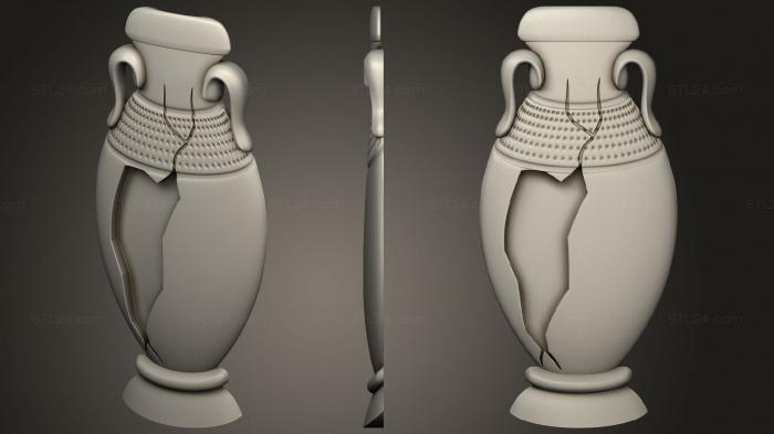 Art panel (Jug with vine and handles, PD_0584) 3D models for cnc