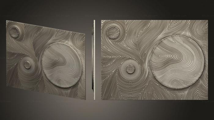 Art panel (Panel with circles and lines on the wall version2, PD_0586) 3D models for cnc