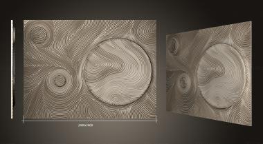 Art panel (Panel with circles and lines on the wall version2, PD_0586) 3D models for cnc