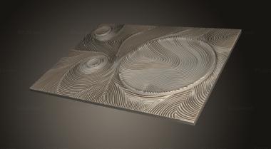 Art panel (Panel with circles and lines on the wall version3, PD_0587) 3D models for cnc