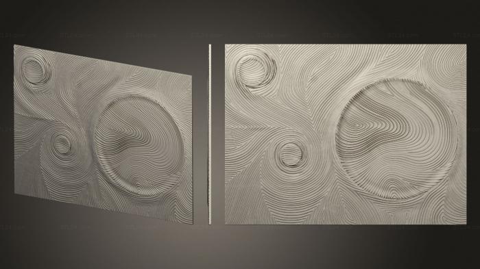 Art panel (Panel with circles and lines on the wall version4, PD_0588) 3D models for cnc