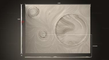 Art panel (Panel with circles and lines on the wall version4, PD_0588) 3D models for cnc