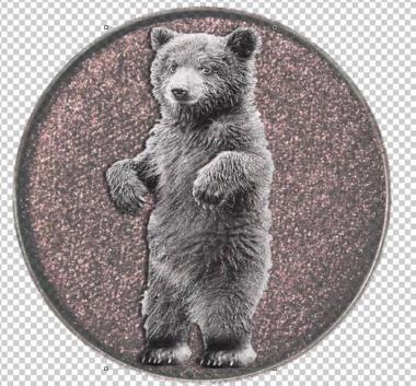 Art panel (Bear cub for stamp version 1, PD_0598) 3D models for cnc