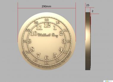 Art panel (Watch, PD_0611) 3D models for cnc