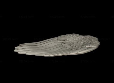 Art panel (Dish wing, PD_0616) 3D models for cnc