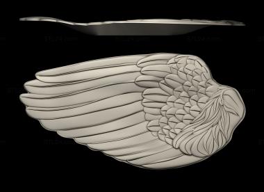 Art panel (Dish wing, PD_0616) 3D models for cnc