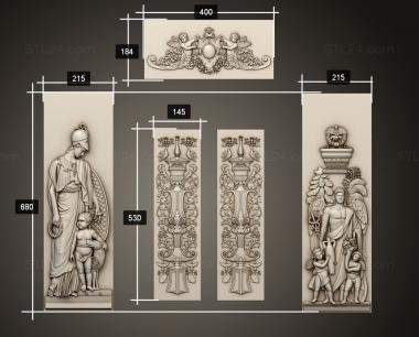 Art panel (Cabinet panels, PD_0618) 3D models for cnc