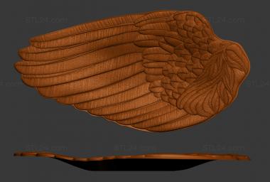 Art panel (Dish wing, PD_0621) 3D models for cnc