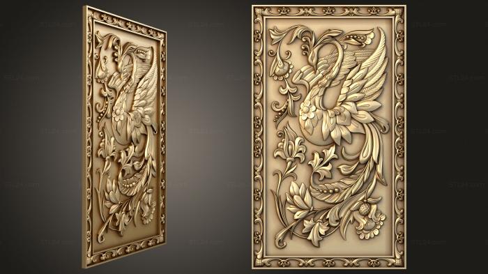 Art pano (Vertical panel with the Firebird, PH_0348) 3D models for cnc