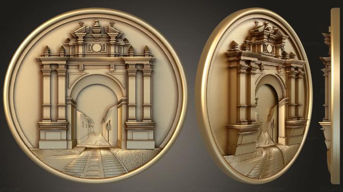 Art pano (Panel with the Arc de Triomphe, PH_0409) 3D models for cnc