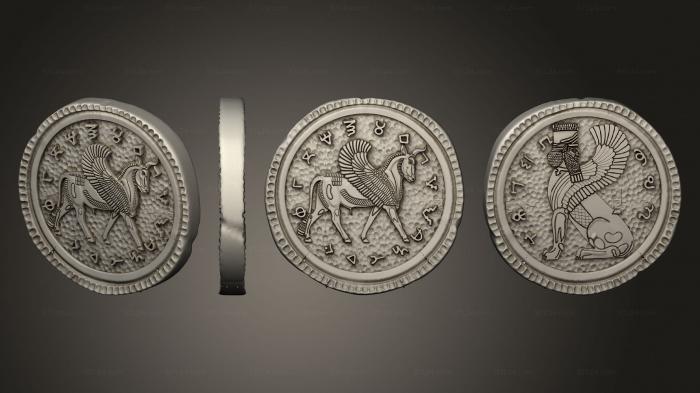 Art pano (Gold Coin 77, PH_0443) 3D models for cnc