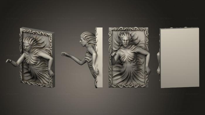 Панно художественные (Средневековое Деревенское Зеркало, PH_0451) 3D модель для ЧПУ станка