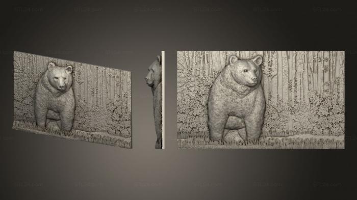 Art pano (Medvel in the forest, PH_0472) 3D models for cnc