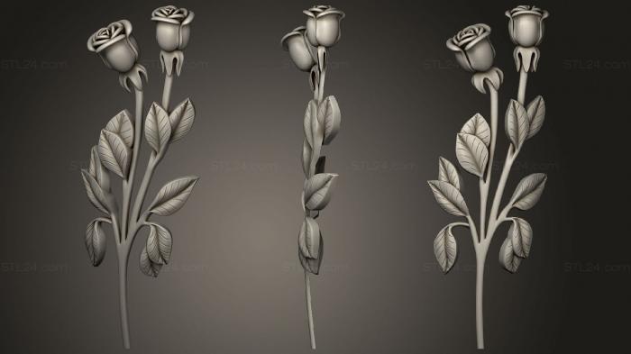 Art pano (Bouquet of roses in buds, PH_0480) 3D models for cnc
