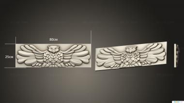 Art pano (Fairy owl, PH_0524) 3D models for cnc