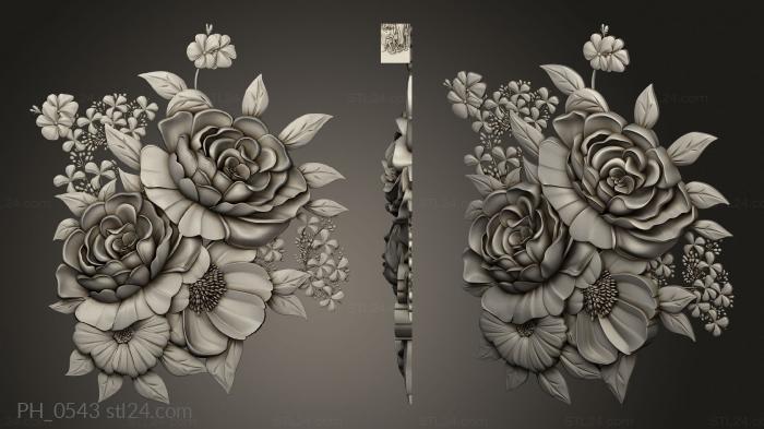 Art pano (Flowers in bouquets, PH_0543) 3D models for cnc