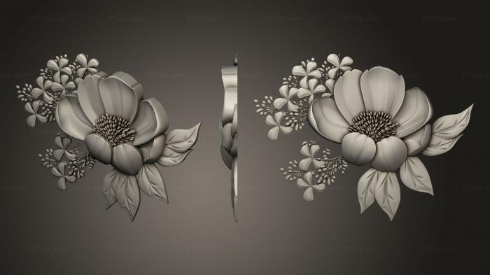 Art pano (Flowers in bouquets, PH_0548) 3D models for cnc