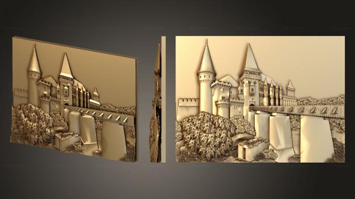 Панно художественные (Замок корвинов, PH_0571) 3D модель для ЧПУ станка