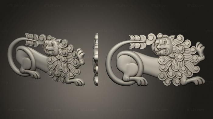 Art pano (Lion in Russian style, PH_0596) 3D models for cnc
