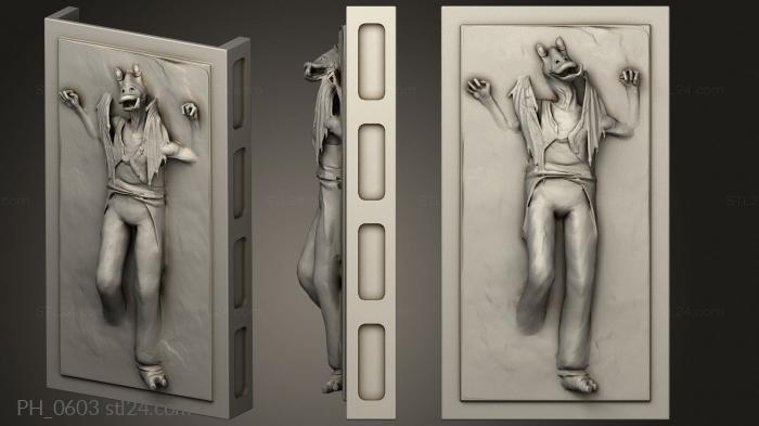 Jar Binks in Carbonite Carbonite Hex