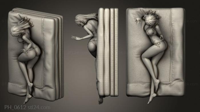 Art pano (Marin Kitagawa on bed BED, PH_0612) 3D models for cnc