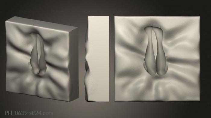 Art pano (cama con hueco para piernas, PH_0639) 3D models for cnc