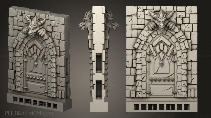Art pano (Wizard Tower Wall Door, PH_0659) 3D models for cnc
