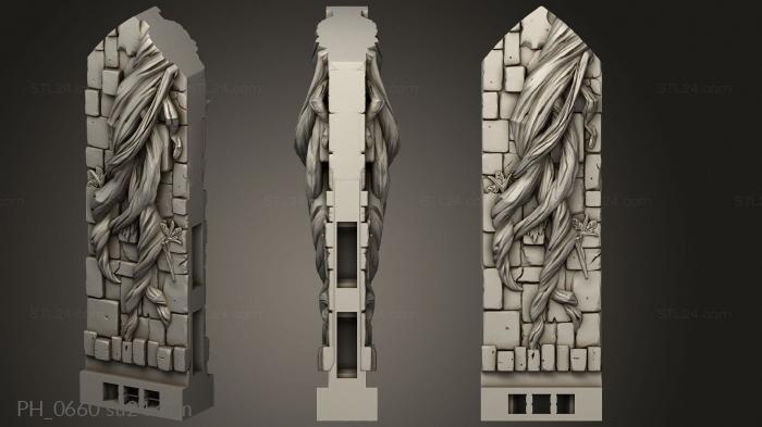 Art pano (Wizard Tower Wall Half, PH_0660) 3D models for cnc