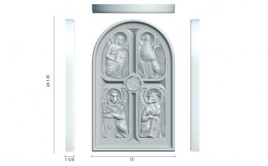 Religious panels (, PR_0310) 3D models for cnc