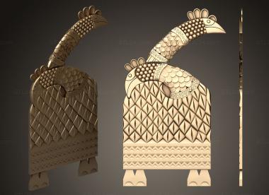 Religious panels (Two-headed carved rooster, PR_0332) 3D models for cnc