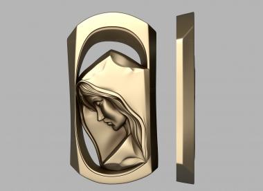 Religious panels (Maria 2, PR_0338) 3D models for cnc