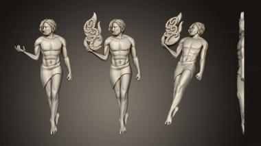 Religious panels (The Man without Fire, PR_0343) 3D models for cnc