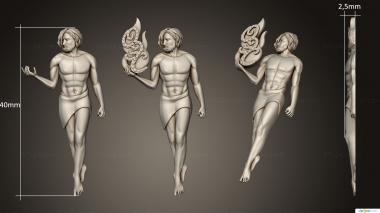 Religious panels (The Man without Fire, PR_0343) 3D models for cnc